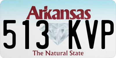 AR license plate 513KVP