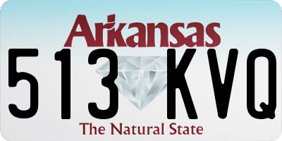 AR license plate 513KVQ