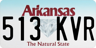 AR license plate 513KVR