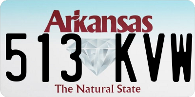 AR license plate 513KVW