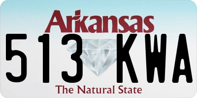 AR license plate 513KWA