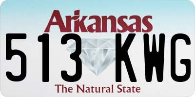 AR license plate 513KWG