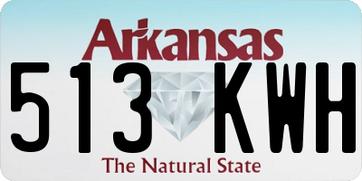 AR license plate 513KWH