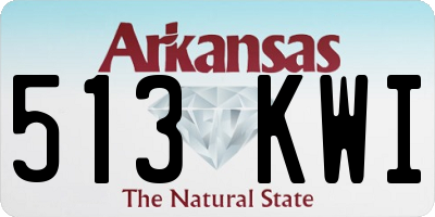AR license plate 513KWI