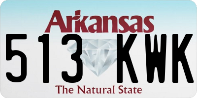 AR license plate 513KWK