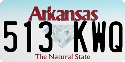 AR license plate 513KWQ