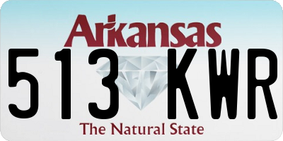 AR license plate 513KWR