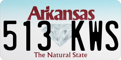 AR license plate 513KWS