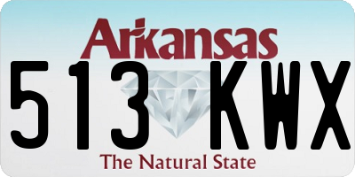 AR license plate 513KWX