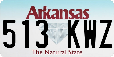 AR license plate 513KWZ