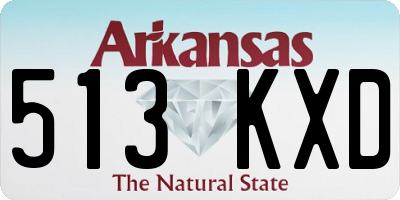 AR license plate 513KXD