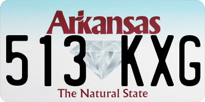 AR license plate 513KXG
