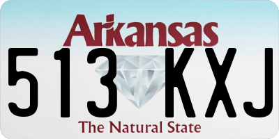 AR license plate 513KXJ
