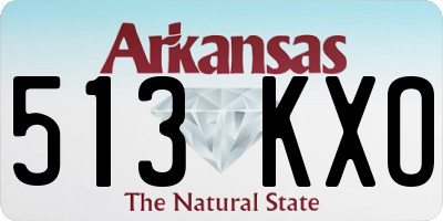 AR license plate 513KXO