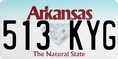 AR license plate 513KYG