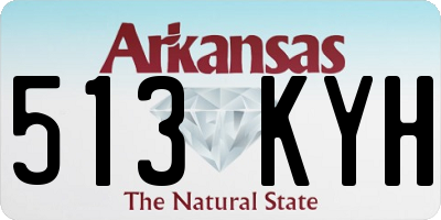 AR license plate 513KYH