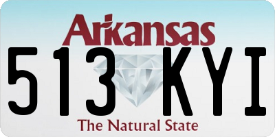 AR license plate 513KYI