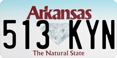 AR license plate 513KYN