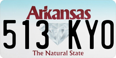 AR license plate 513KYO