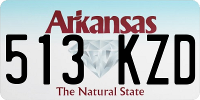 AR license plate 513KZD