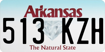 AR license plate 513KZH