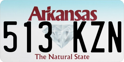 AR license plate 513KZN