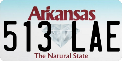 AR license plate 513LAE