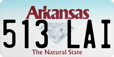 AR license plate 513LAI