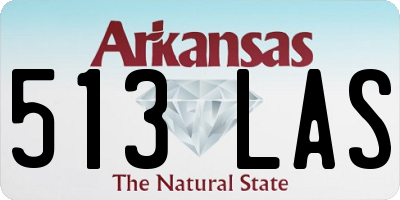 AR license plate 513LAS