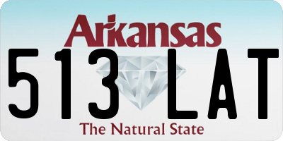 AR license plate 513LAT