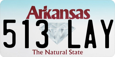 AR license plate 513LAY