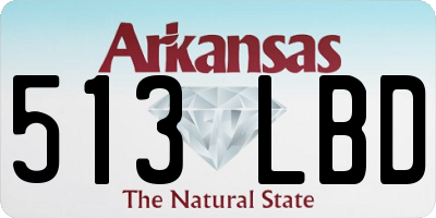 AR license plate 513LBD
