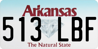 AR license plate 513LBF