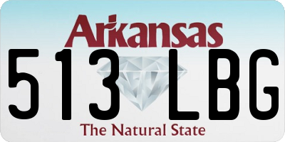 AR license plate 513LBG