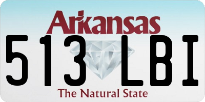 AR license plate 513LBI