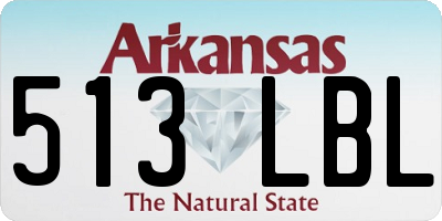AR license plate 513LBL