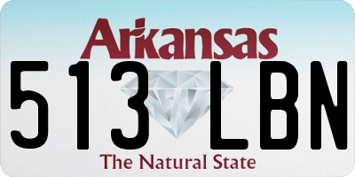 AR license plate 513LBN