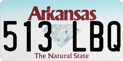 AR license plate 513LBQ