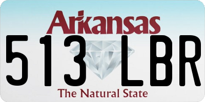 AR license plate 513LBR