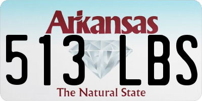 AR license plate 513LBS