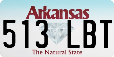 AR license plate 513LBT