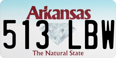 AR license plate 513LBW