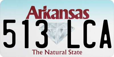 AR license plate 513LCA