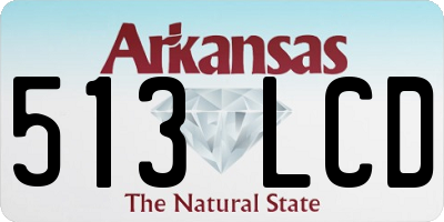 AR license plate 513LCD