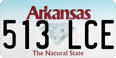 AR license plate 513LCE