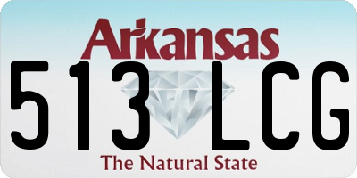 AR license plate 513LCG