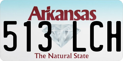 AR license plate 513LCH