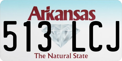 AR license plate 513LCJ