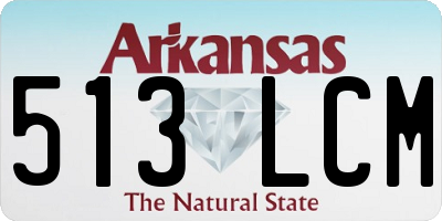 AR license plate 513LCM