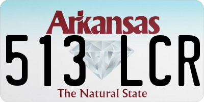 AR license plate 513LCR